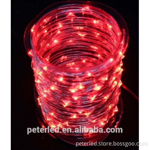 LED Outdoor&indoor Copper String light Christmas light decoration with coiling block packed